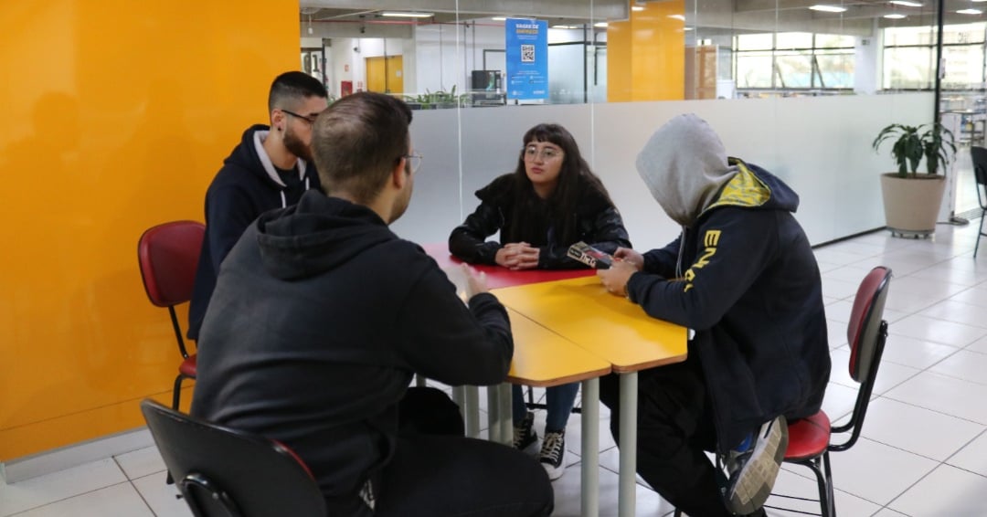 Espaço para alunos